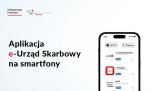 Grafika telefonu z napisem aplikacja e-US na smartfony